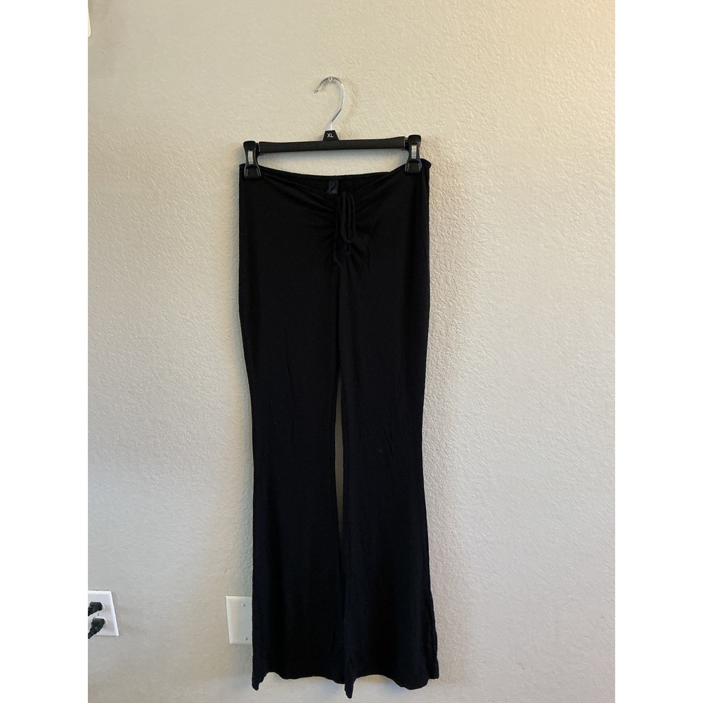 SKIMS Soft Lounge Ribbed Flare Pants Onyx Black Small S/P/CH